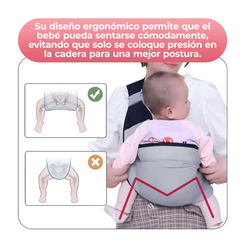 Portabebés Ajustable de Hombro – Cómodo, Seguro, Portátil y Ergonómico