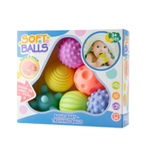 Set de 6 Pelotas Sensoriales para Bebé – Estimulación y Desarrollo Temprano