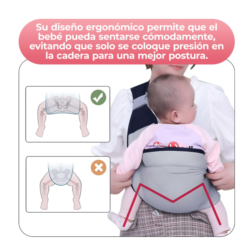 Portabebés Ajustable de Hombro – Cómodo, Seguro, Portátil y Ergonómico