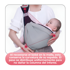 Portabebés Ajustable de Hombro – Cómodo, Seguro, Portátil y Ergonómico