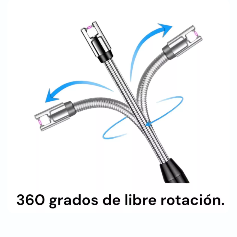 Encendedor Eléctrico Recargable USB con Cuello Flexible 360°