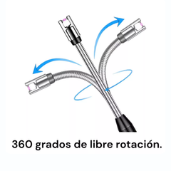 Encendedor Eléctrico Recargable USB con Cuello Flexible 360°