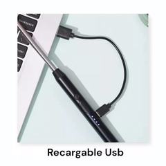 Encendedor Eléctrico Recargable USB con Cuello Flexible 360°