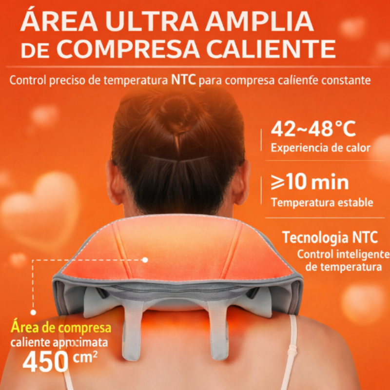 Masajeador Cervical Inalámbrico Recargable SF-L9 – Relajación y Alivio del Dolor