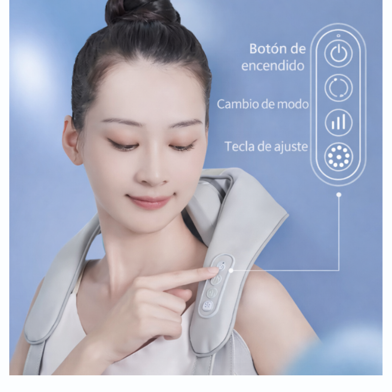 Masajeador Cervical Inalámbrico Recargable SF-L9 – Relajación y Alivio del Dolor