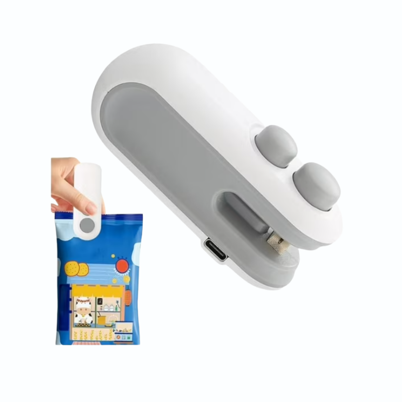 Mini Sellador Térmico Portátil USB 2 en 1 – Sella y Corta Bolsas