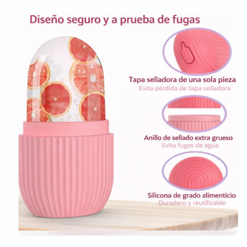 Rodillo de Hielo Facial – Masajeador Reutilizable para Cuidado de la Piel